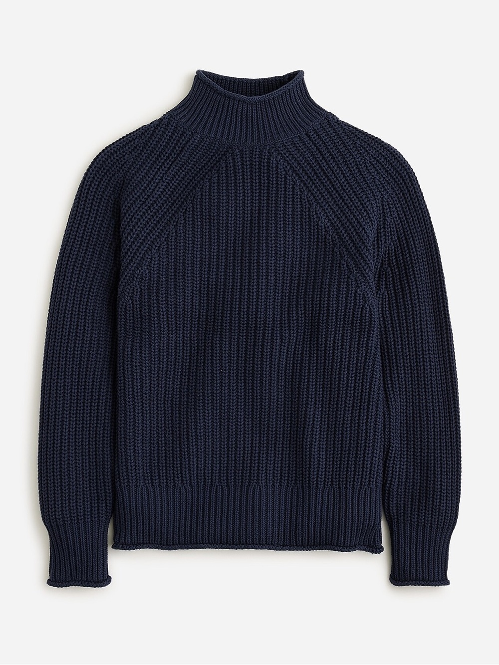 J. Crew Navy Blue Relaxed Rollneck Sweater Size Medium
